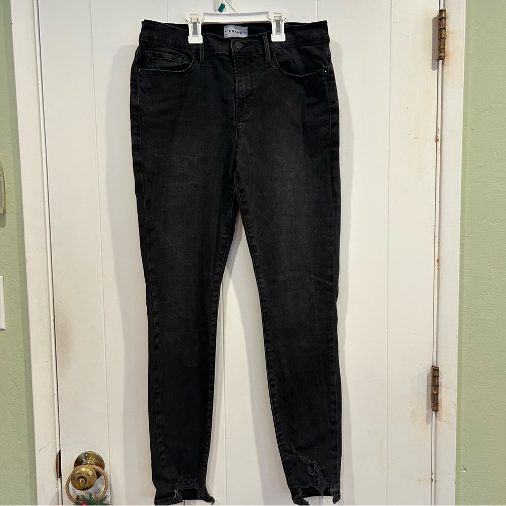 Frame Denim Women's Black Skinny Jeans